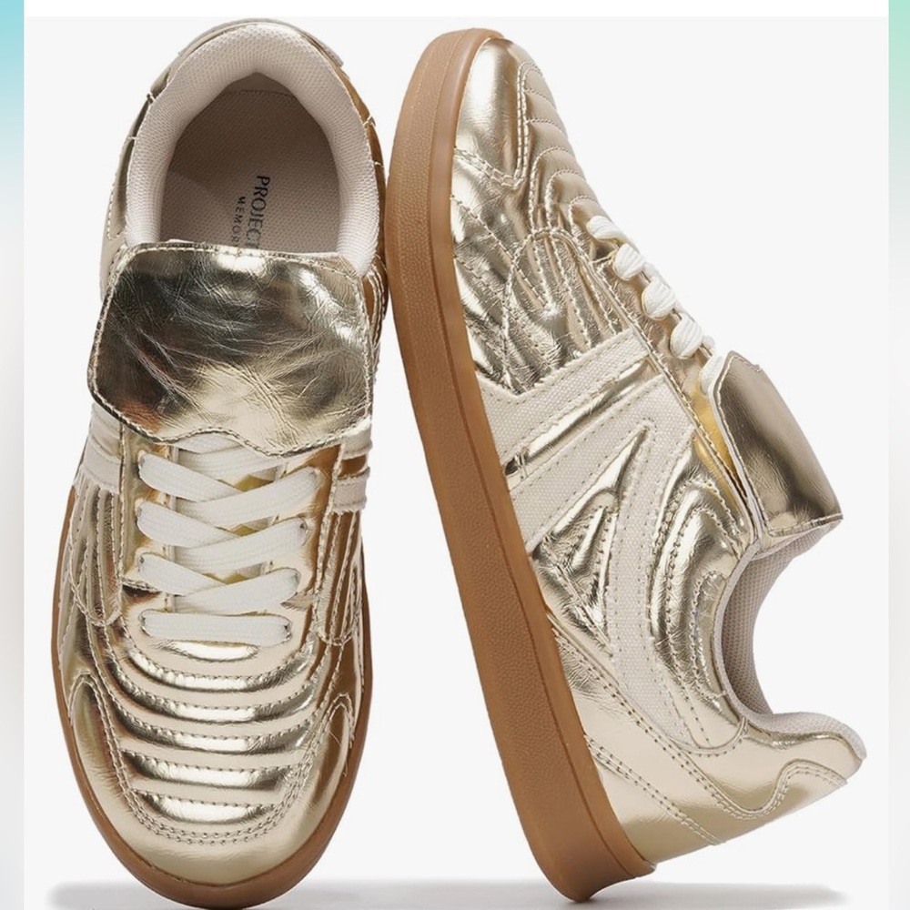 Gold Sneakers